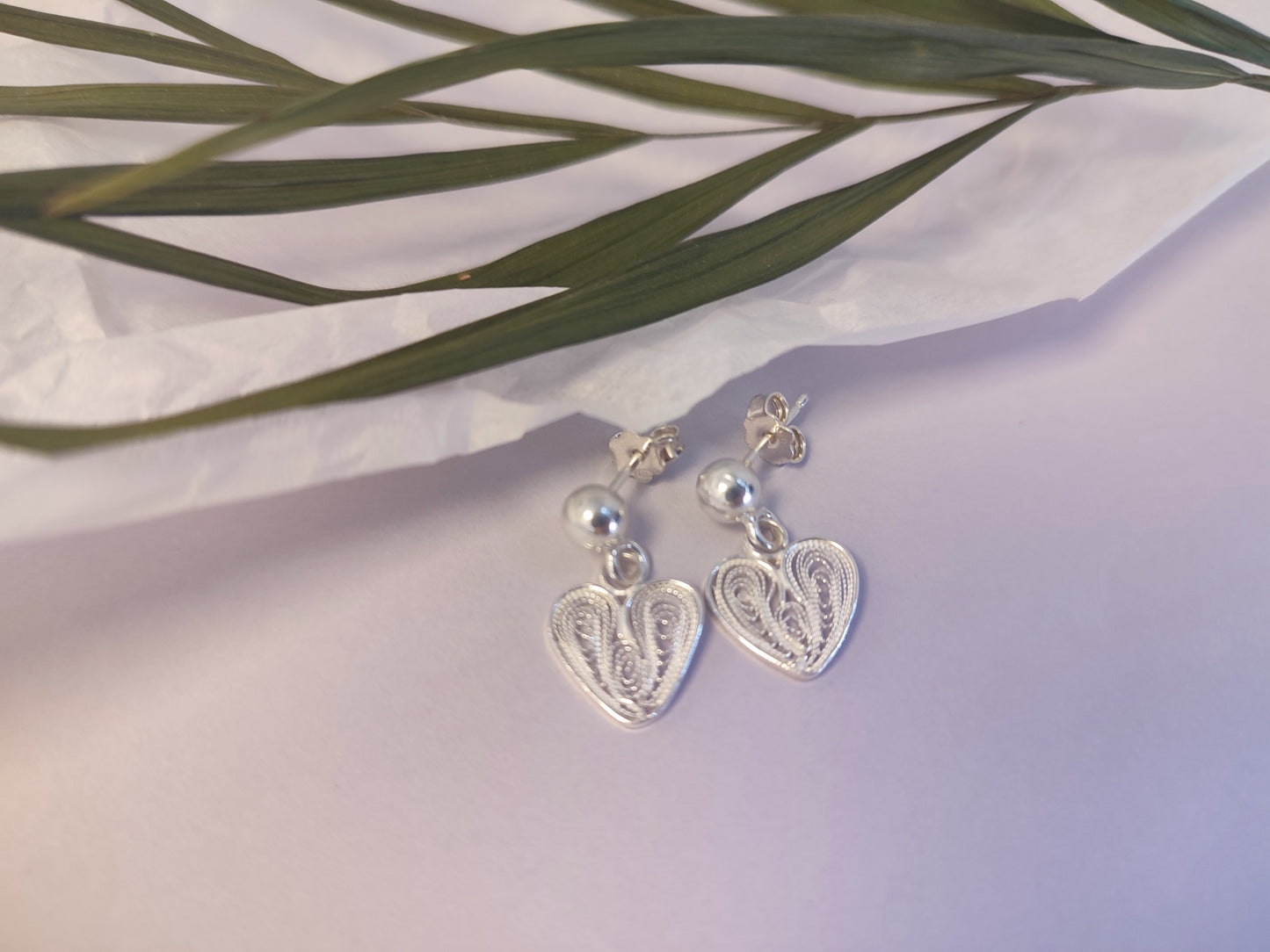 Dangly Heart Earrings