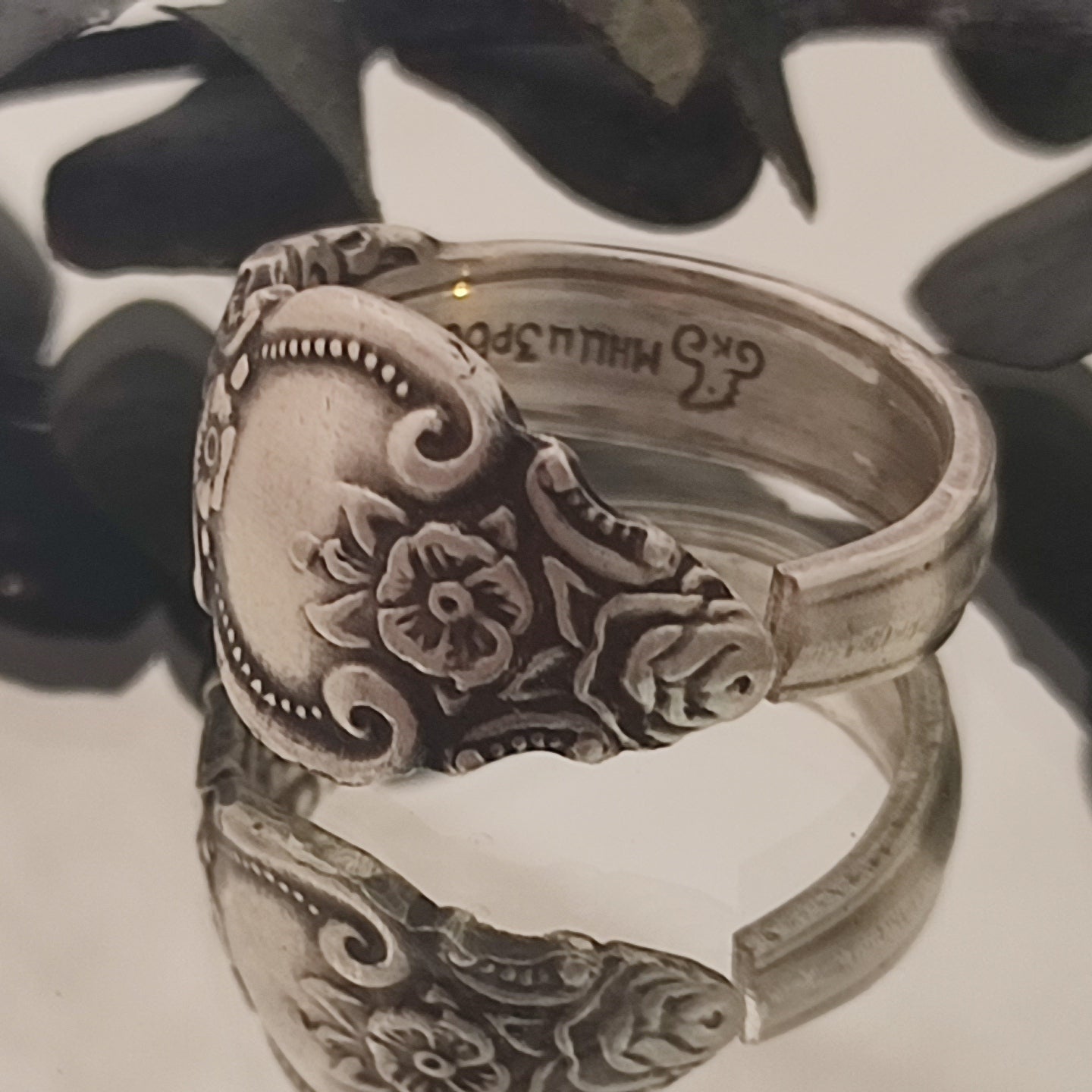 The regal pair - Spoon rings for a couple