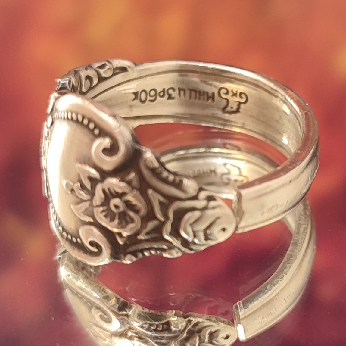 The regal pair - Spoon rings for a couple