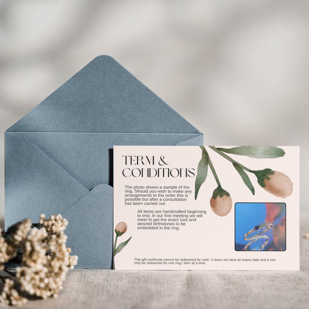 BirthStone Ring Gift voucher -Give the Perfect Ring Without Spoiling the Surprise – Ring Gift Voucher - The First of its kind to be launched in Malta!!!