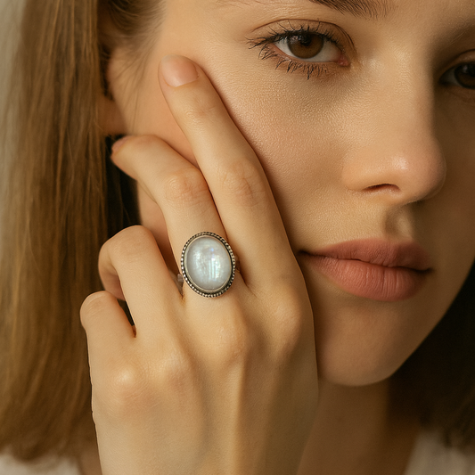 La Luna- Moonstone rings