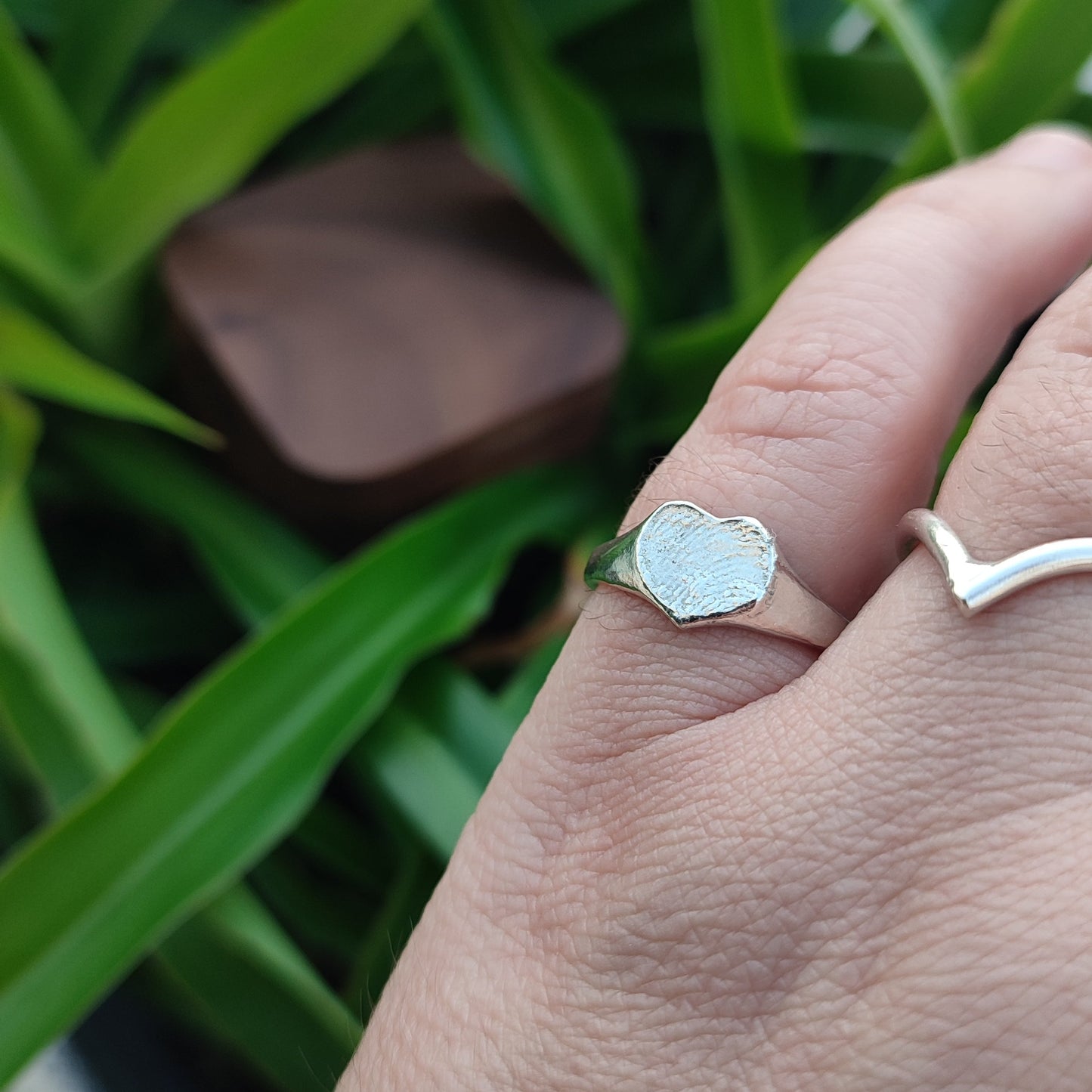 Custom Fingerprint or Paw Print Ring – Sterling Silver