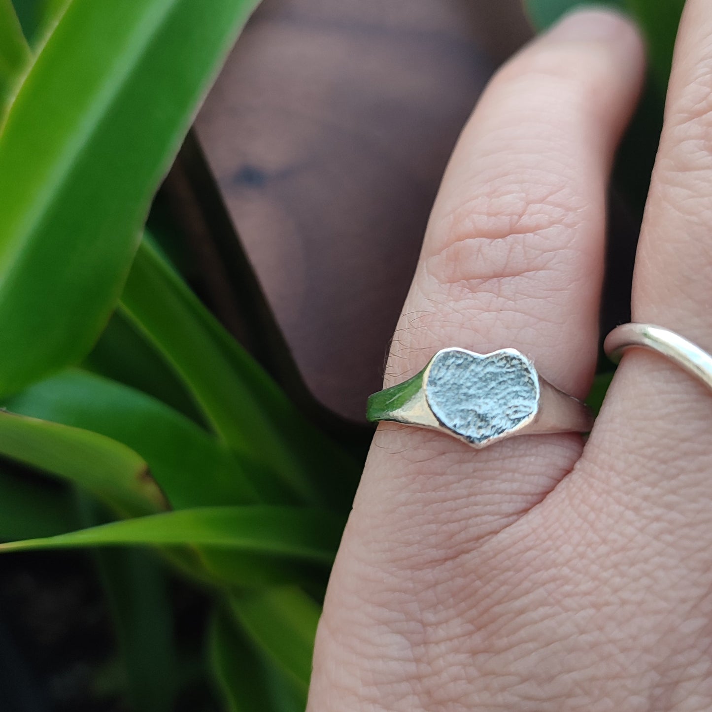 Custom Fingerprint or Paw Print Ring – Sterling Silver